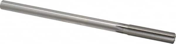 Made in USA - 0.477" High Speed Steel 6 Flute Chucking Reamer - Straight Flute, 0.4355" Straight Shank, 2" Flute Length, 8" OAL - Exact Tooling