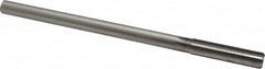 Made in USA - 0.485" High Speed Steel 6 Flute Chucking Reamer - Straight Flute, 0.4355" Straight Shank, 2" Flute Length, 8" OAL - Exact Tooling