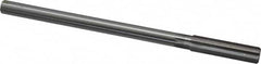 Made in USA - .504 Dia High Speed Steel 6 Flute Chucking Reamer - Straight Flute, 0.4355" Straight Shank, 2" Flute Length, 8" OAL - Exact Tooling
