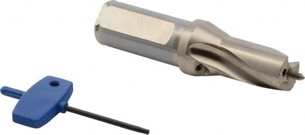 Seco - 22 to 23.99mm Diam, 1.5xD, 40mm Max Depth, 1" Shank Diam, 2.106" Flute, 5.098" OAL, Replaceable Tip Drill - SD101 Toolholder, Series Crownloc - Exact Tooling