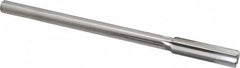 Made in USA - 0.548" High Speed Steel Chucking Reamer - Straight Flute, Straight Shank - Exact Tooling