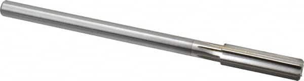 Made in USA - 0.551" High Speed Steel Chucking Reamer - Straight Flute, Straight Shank - Exact Tooling