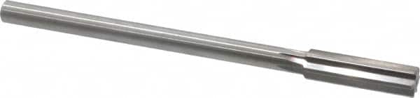 Made in USA - 0.569" High Speed Steel Chucking Reamer - Straight Flute, Straight Shank - Exact Tooling