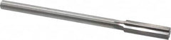 Made in USA - 0.569" High Speed Steel Chucking Reamer - Straight Flute, Straight Shank - Exact Tooling