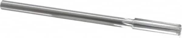 Made in USA - 0.591" High Speed Steel Chucking Reamer - Straight Flute, Straight Shank - Exact Tooling