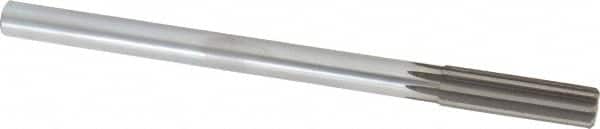 Made in USA - 0.629" High Speed Steel Chucking Reamer - Straight Flute, Straight Shank - Exact Tooling