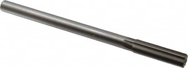 Made in USA - 0.639" High Speed Steel Chucking Reamer - Straight Flute, Straight Shank - Exact Tooling