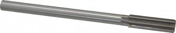 Made in USA - 0.688" High Speed Steel 8 Flute Chucking Reamer - Exact Tooling