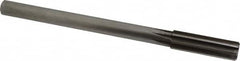 Made in USA - 0.764" High Speed Steel Chucking Reamer - Straight Flute, Straight Shank - Exact Tooling