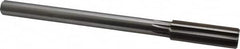 Made in USA - 0.806" High Speed Steel Chucking Reamer - Straight Flute, Straight Shank - Exact Tooling