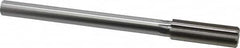 Made in USA - 0.811" High Speed Steel 8 Flute Chucking Reamer - Straight Flute, 5/8" Straight Shank, 2-1/2" Flute Length, 9-1/2" OAL - Exact Tooling