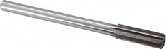Made in USA - 0.825" High Speed Steel Chucking Reamer - Straight Flute, Straight Shank - Exact Tooling