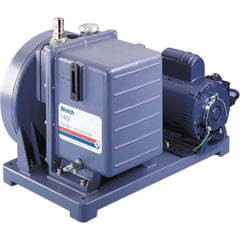 Welch - Rotary Vane-Type Vacuum Pumps; Horsepower: 0.5 ; Voltage: 115/230V ; Cubic Feet per Minute: 5.60 ; Length (Decimal Inch): 20.0000 ; Width (Decimal Inch): 12.0000 ; Height (Inch): 15 - Exact Tooling