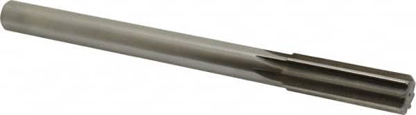 Made in USA - 0.847" High Speed Steel Chucking Reamer - Straight Flute, Straight Shank - Exact Tooling