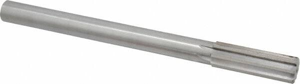 Made in USA - 0.861" High Speed Steel Chucking Reamer - Straight Flute, Straight Shank - Exact Tooling