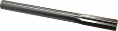 Made in USA - 0.985" High Speed Steel Chucking Reamer - Straight Flute, Straight Shank - Exact Tooling