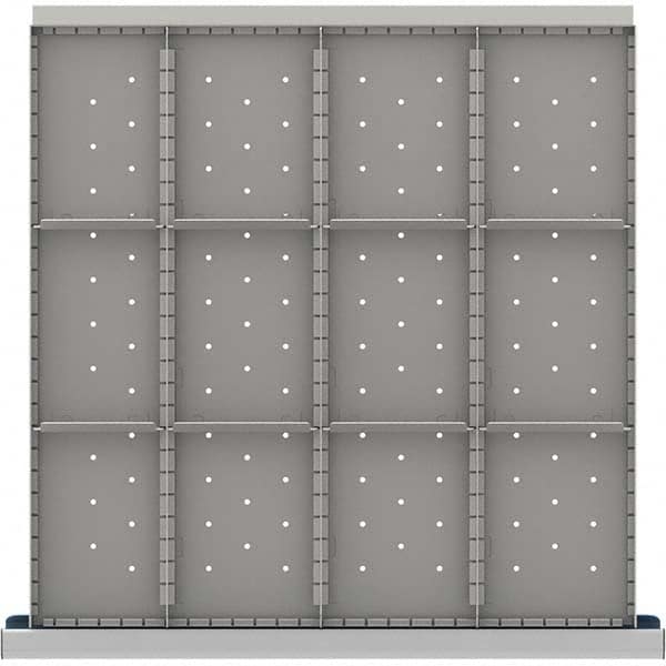 LISTA - 12-Compartment Drawer Divider Layout for 3.15" High Drawers - Exact Tooling