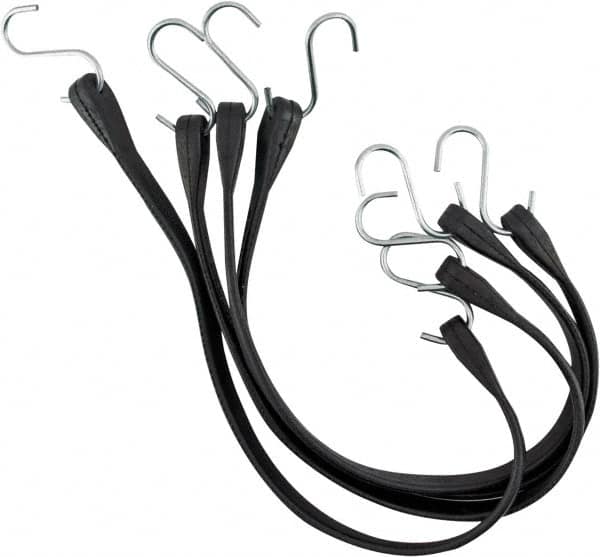 Erickson Manufacturing - Tarp Strap with S Hook - 10, 15, 21, 31" OAL, Black - Exact Tooling