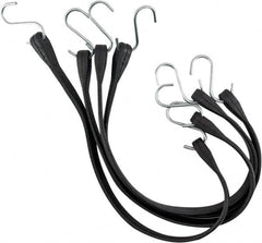 Erickson Manufacturing - Tarp Strap with S Hook - 10, 15, 21, 31" OAL, Black - Exact Tooling