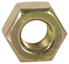 Value Collection - 1/2-13 UNC Steel Right Hand Heavy Hex Nut - 7/8" Across Flats, 31/64" High, Zinc Yellow Dichromate Finish - Exact Tooling