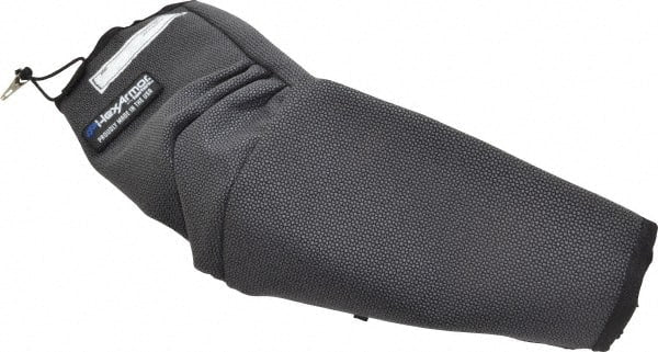 HexArmor - Size L, Gray/Black SuperFabric Cut & Puncture Resistant Sleeve - 19" Long Sleeve, Cut Resistance Level 5, Made with Thumb Hole - Exact Tooling
