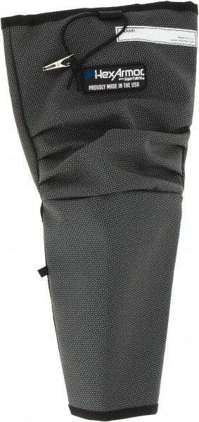 HexArmor - Size XL, Gray/Black SuperFabric Cut & Puncture Resistant Sleeve - 19" Long Sleeve, Cut Resistance Level 5, Made with Thumb Hole - Exact Tooling