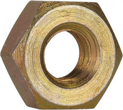 Made in USA - 5/16-18 UN Steel Right Hand Machine Screw Hex Nut - 9/16" Across Flats, 0.225" High, Cadmium-Plated Finish - Exact Tooling