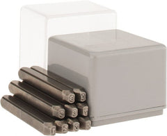 C.H. Hanson - 9 Piece, 3/32" Character Steel Stamp Set - Figures, Reverse - Exact Tooling
