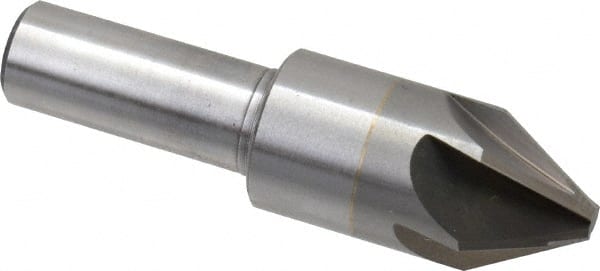 M.A. Ford - 3/4" Head Diam, 1/2" Shank Diam, 6 Flute 60° Solid Carbide Countersink - Exact Tooling