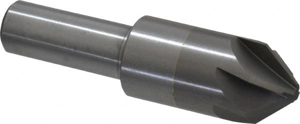 M.A. Ford - 3/4" Head Diam, 1/2" Shank Diam, 6 Flute 82° Solid Carbide Countersink - Exact Tooling