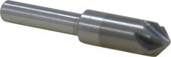 M.A. Ford - 3/8" Head Diam, 1/4" Shank Diam, 6 Flute 90° Solid Carbide Countersink - Exact Tooling