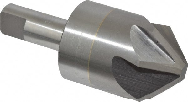 M.A. Ford - 1-1/4" Head Diam, 1/2" Shank Diam, 6 Flute 90° Solid Carbide Countersink - Exact Tooling