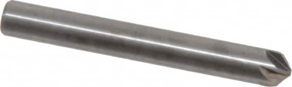 M.A. Ford - 1/4" Head Diam, 1/4" Shank Diam, 6 Flute 100° Solid Carbide Countersink - Exact Tooling