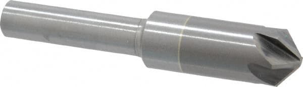 M.A. Ford - 3/8" Head Diam, 1/4" Shank Diam, 6 Flute 100° Solid Carbide Countersink - Exact Tooling