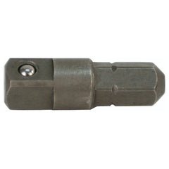 Hex to Square 1/4″ Socket Bit Adapter 3/8″ Drive 1/4″ Bit 30 mm Overall Length - Exact Tooling