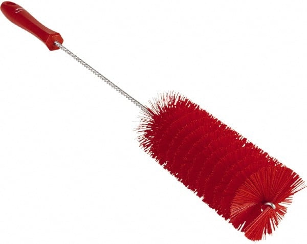 Vikan - 2-3/8" Diam Polyester Valve Brush - 19-5/8" OAL, 5-13/16" Head Length, Polypropylene & Stainless Steel Handle - Exact Tooling