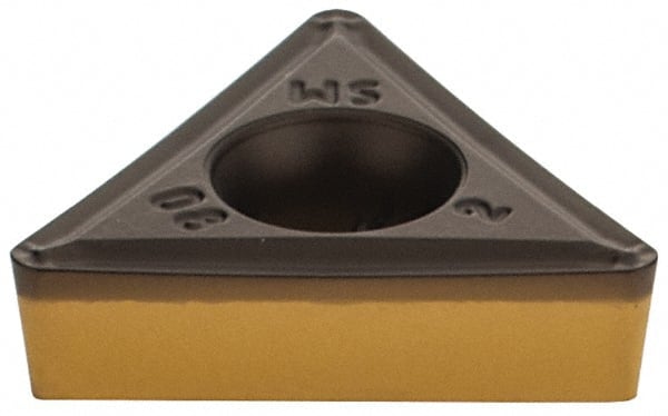 Iscar - TCMT3-2 SM Grade IC8150 Carbide Turning Insert - TiCN/Al2O3 Finish, 60° Triangle, 3/8" Inscr Circle, 5/32" Thick, 1/32" Corner Radius - Exact Tooling