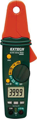 Extech - 380950, CAT III, Digital Average Responding Clamp Meter with 0.5" Clamp On Jaws - 600 VAC/VDC, 80 AC/DC Amps, Measures Voltage, Capacitance, Duty Cycle, Frequency, Resistance - Exact Tooling