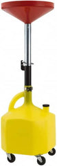 Proto - 8 Gal Lift Oil Drain Can - Multi Color, 15" Long Hose, 48-1/2" High - Exact Tooling