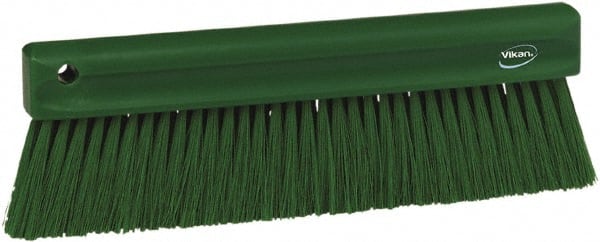 Vikan - Polyester Counter Brush - 2" Bristle Length, 11" Long x 1-1/4" Wide Head, Green - Exact Tooling