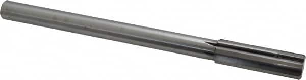 Made in USA - 3/4" Carbide-Tipped 6 Flute Chucking Reamer - Straight Flute, 5/8" Straight Shank, 2-1/2" Flute Length, 9-1/2" OAL - Exact Tooling