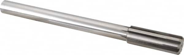 Made in USA - 61/64" Carbide-Tipped 8 Flute Chucking Reamer - Straight Flute, Straight Shank, 2-5/8" Flute Length, 10" OAL - Exact Tooling