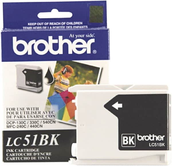 Brother - Black Ink Cartridge - Use with Brother DCP-130C, 330C, 350C, intelliFAX-1360, 1860C, 1960C, 2480C, 2580C, MFC-230C, 240C, 440CN, 465CN, 665CW, 685CW, 845CW, 885CW, 3360C, 5460CN, 5860CN - Exact Tooling