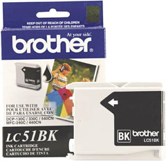 Brother - Black Ink Cartridge - Use with Brother DCP-130C, 330C, 350C, intelliFAX-1360, 1860C, 1960C, 2480C, 2580C, MFC-230C, 240C, 440CN, 465CN, 665CW, 685CW, 845CW, 885CW, 3360C, 5460CN, 5860CN - Exact Tooling