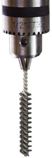 Brush Research Mfg. - 1-3/8" to 1-1/2" Bore Diam, Diamond Flexible Hone - Extra Fine, 8" OAL - Exact Tooling