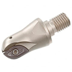 Iscar - 1-1/4" Cut Diam, 1.024" Max Depth of Cut, 3.071" OAL, Indexable Ball Nose End Mill - 2.087" Head Length, M16 Modular Connection, BCM-M Toolholder, BCR... Insert - Exact Tooling