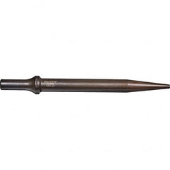 Mayhew - 3/16" Head Width, 7-1/2" OAL, Tapered Punch Chisel - Round Drive, Round Shank, Steel - Exact Tooling