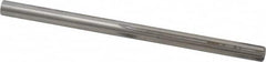 Made in USA - #1 High Speed Steel 6 Flute Chucking Reamer - Straight Flute, 0.228" Straight Shank, 1-1/2" Flute Length, 3-7/8" OAL - Exact Tooling