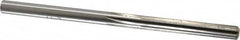 Made in USA - #2 High Speed Steel 6 Flute Chucking Reamer - Straight Flute, 0.221" Straight Shank, 1-1/2" Flute Length, 3-7/8" OAL - Exact Tooling