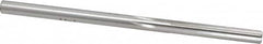 Made in USA - #9 High Speed Steel 6 Flute Chucking Reamer - Straight Flute, 0.196" Straight Shank, 1-1/4" Flute Length, 3-5/8" OAL - Exact Tooling